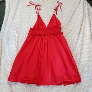 Zara Magenta pink spaghetti strap mini dress - size Large